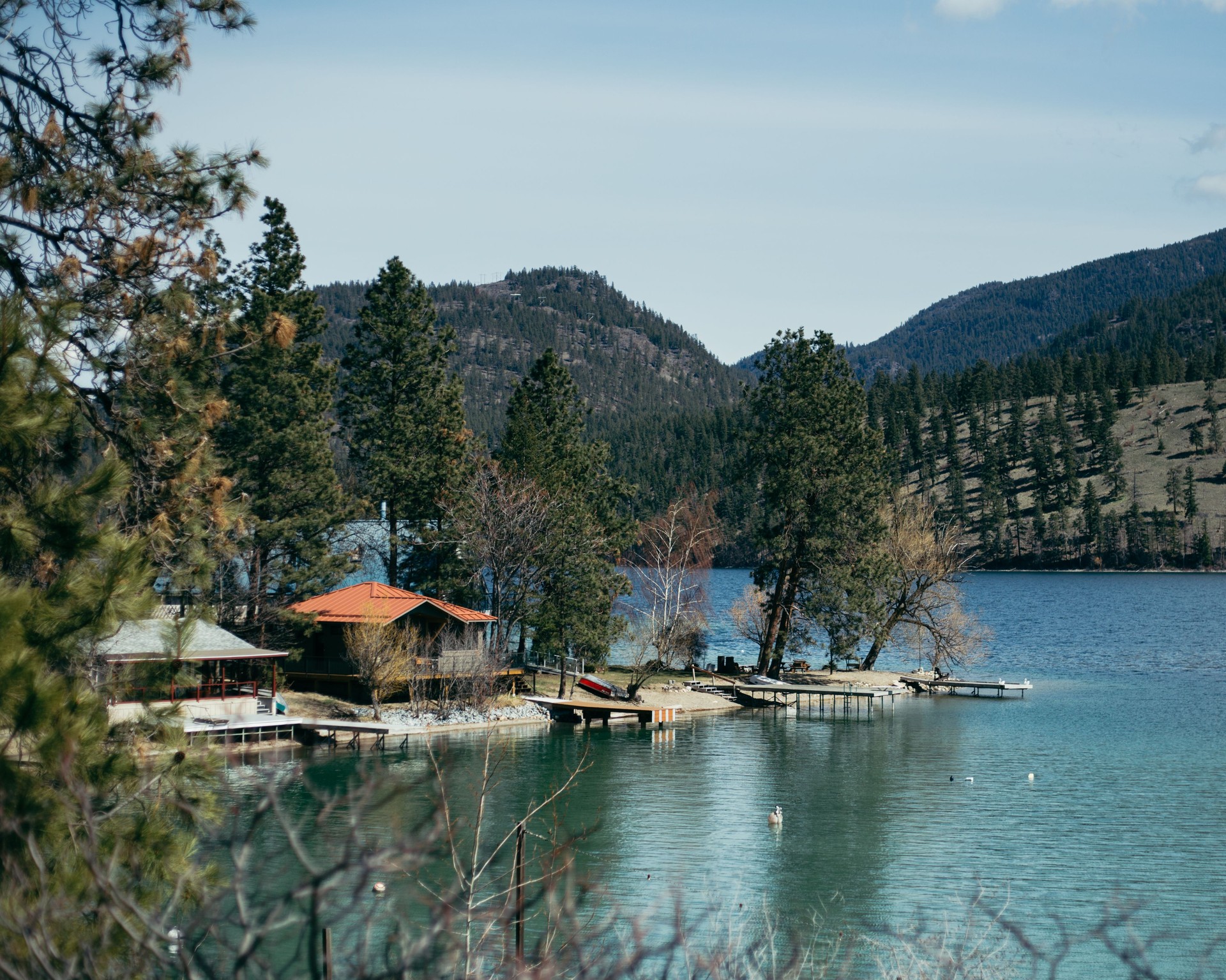 Cabins on Kalamalka Lake in Lake Country, BC